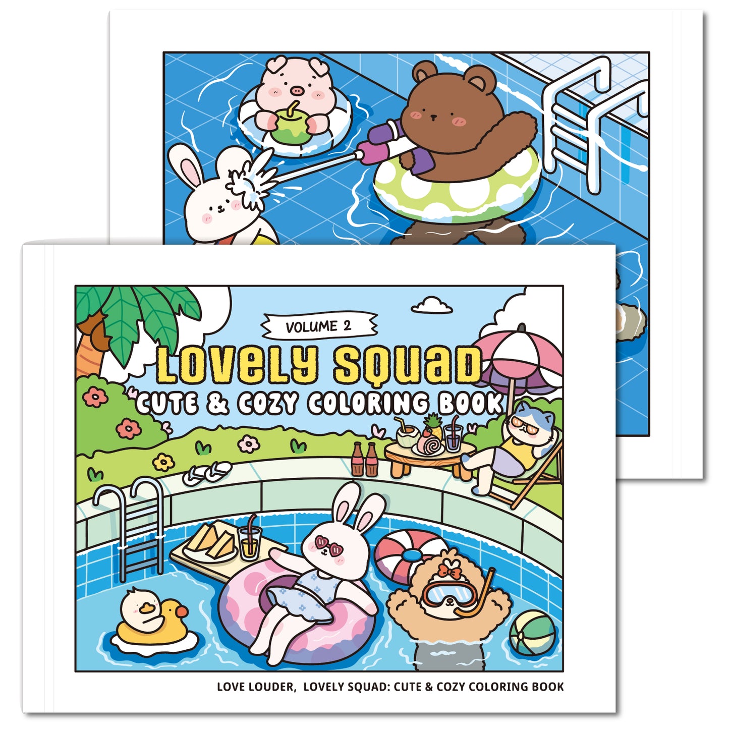 LOVE LOUDER, Cute & Cozy Coloring Book:LOVELY SQUAD - SPRING MEMORIES