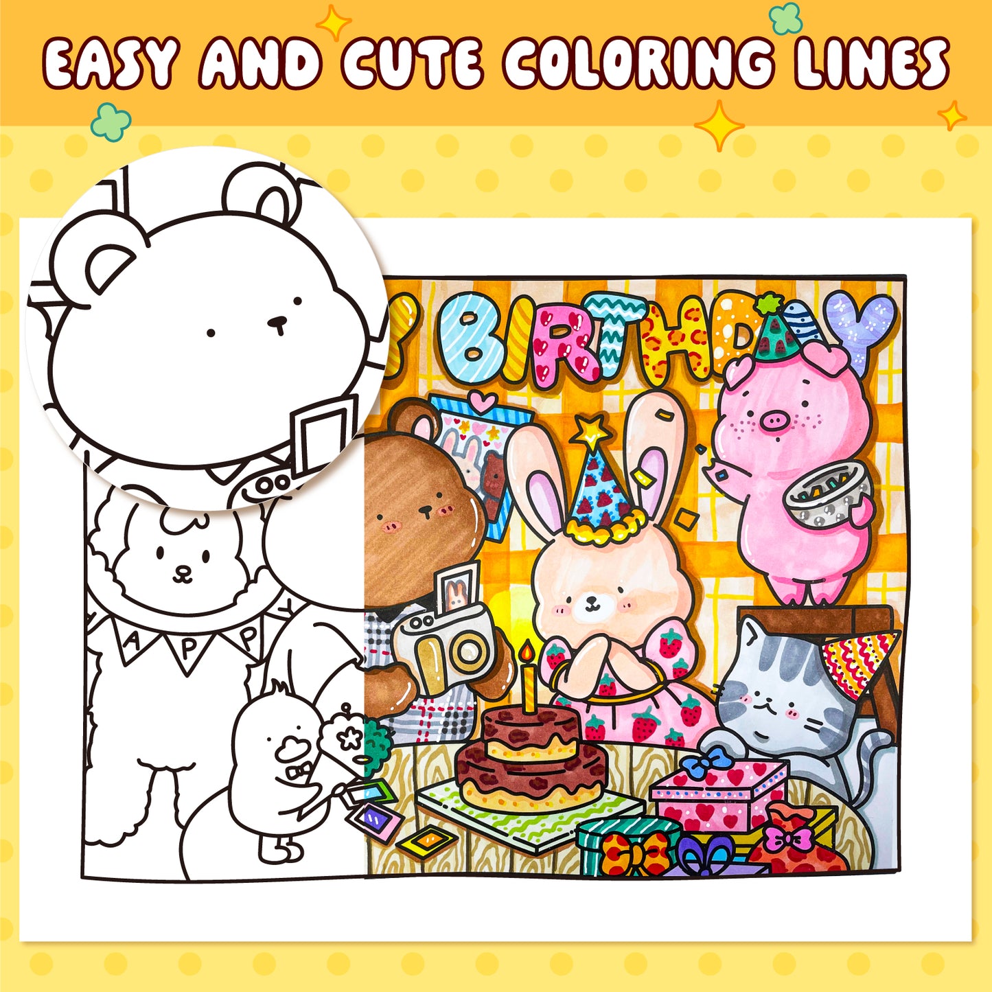 LOVE LOUDER, Cute & Cozy Coloring Book:LOVELY SQUAD - Debut Collection