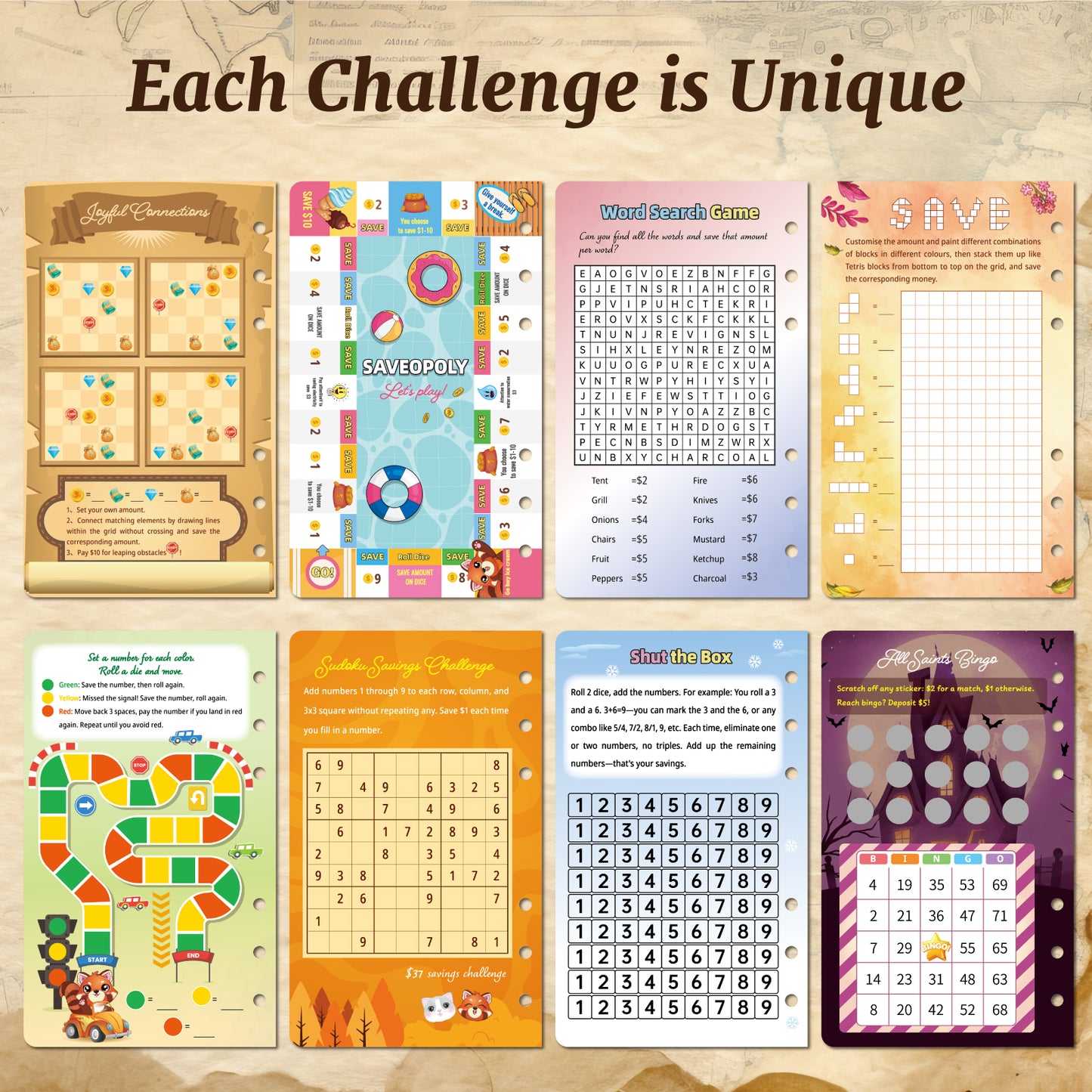 LOVE LOUDER Money Saving Challenge Book:Game On With Bamboola!