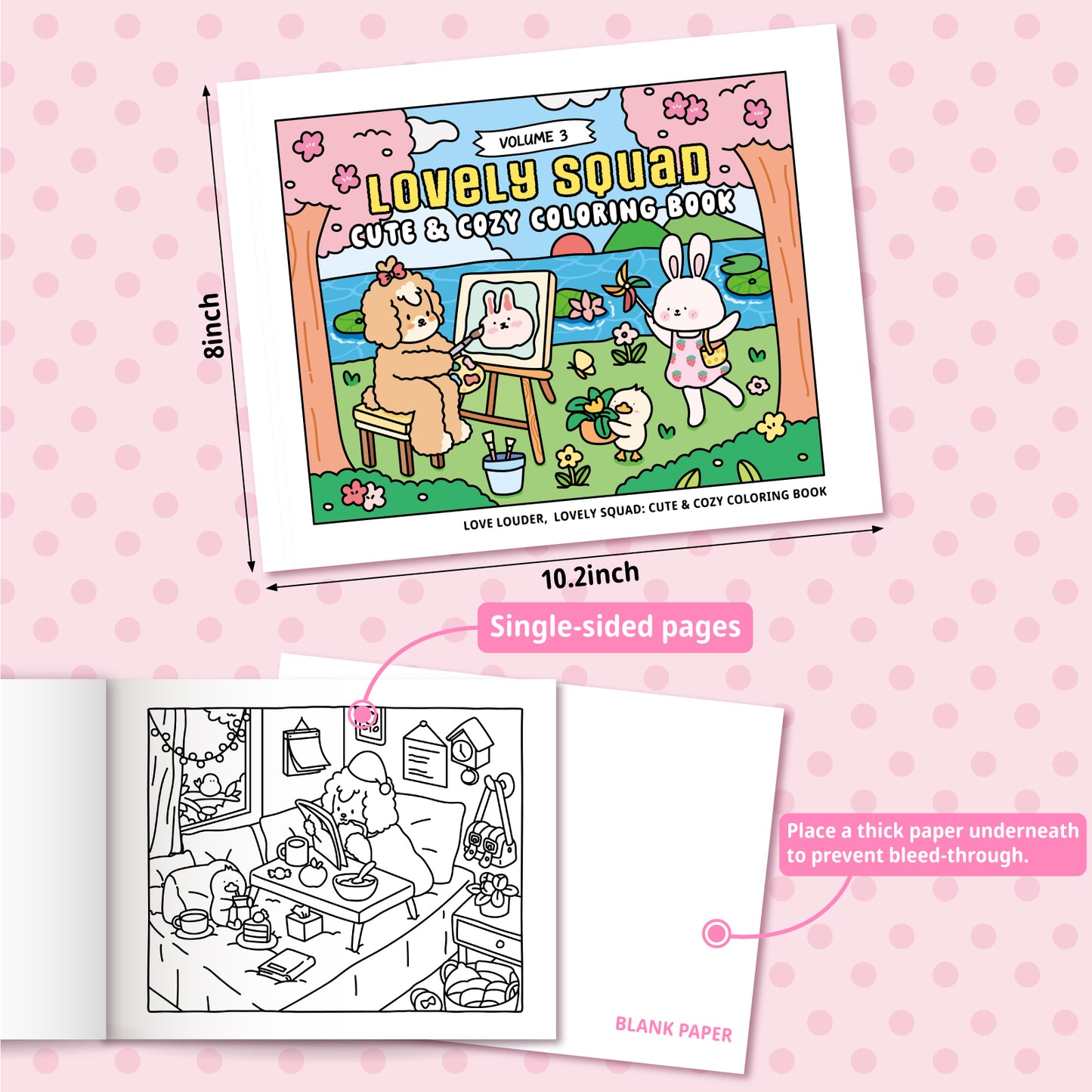 LOVE LOUDER, Cute & Cozy Coloring Book:LOVELY SQUAD: EVERYDAY JOYS