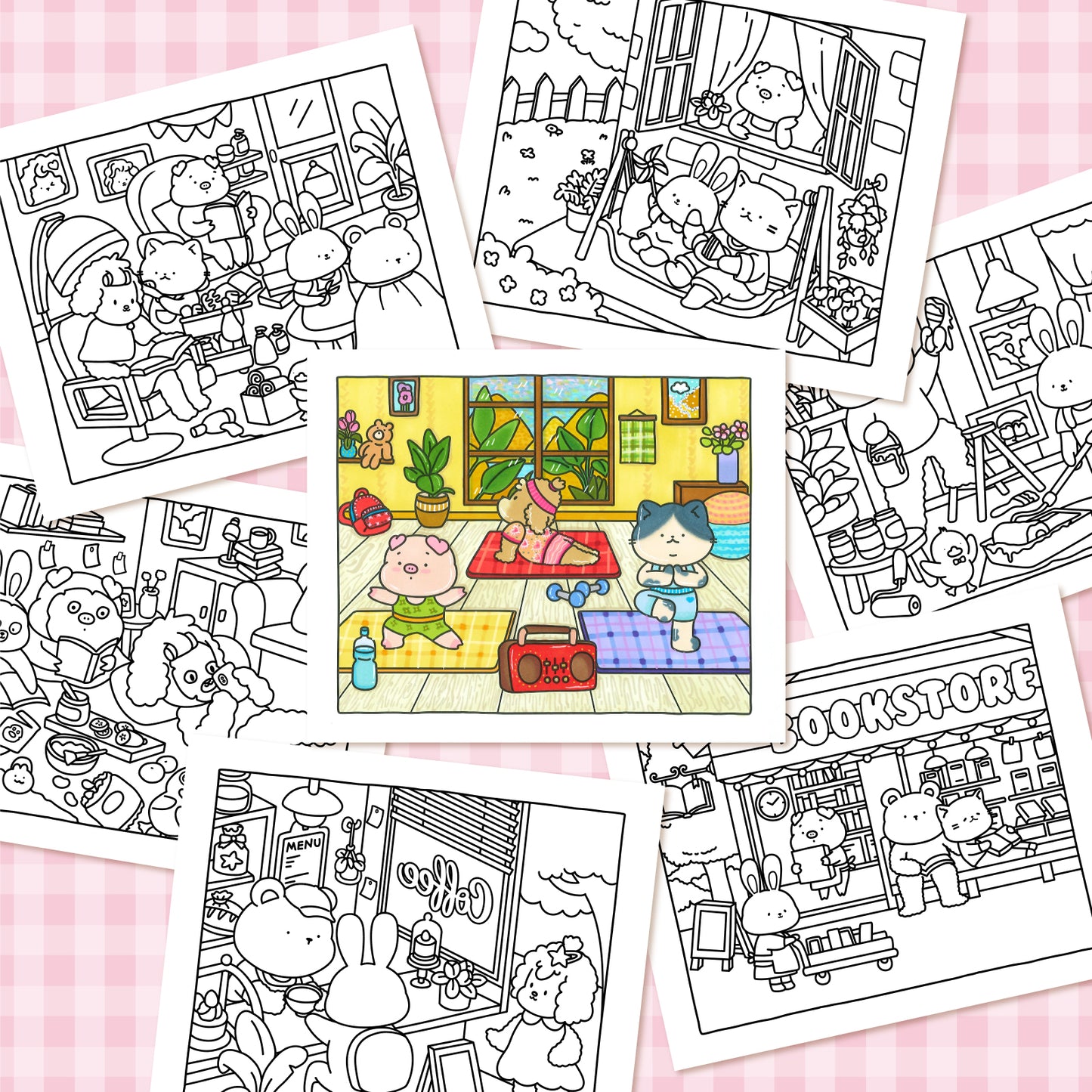 LOVE LOUDER, Cute & Cozy Coloring Book:LOVELY SQUAD: EVERYDAY JOYS