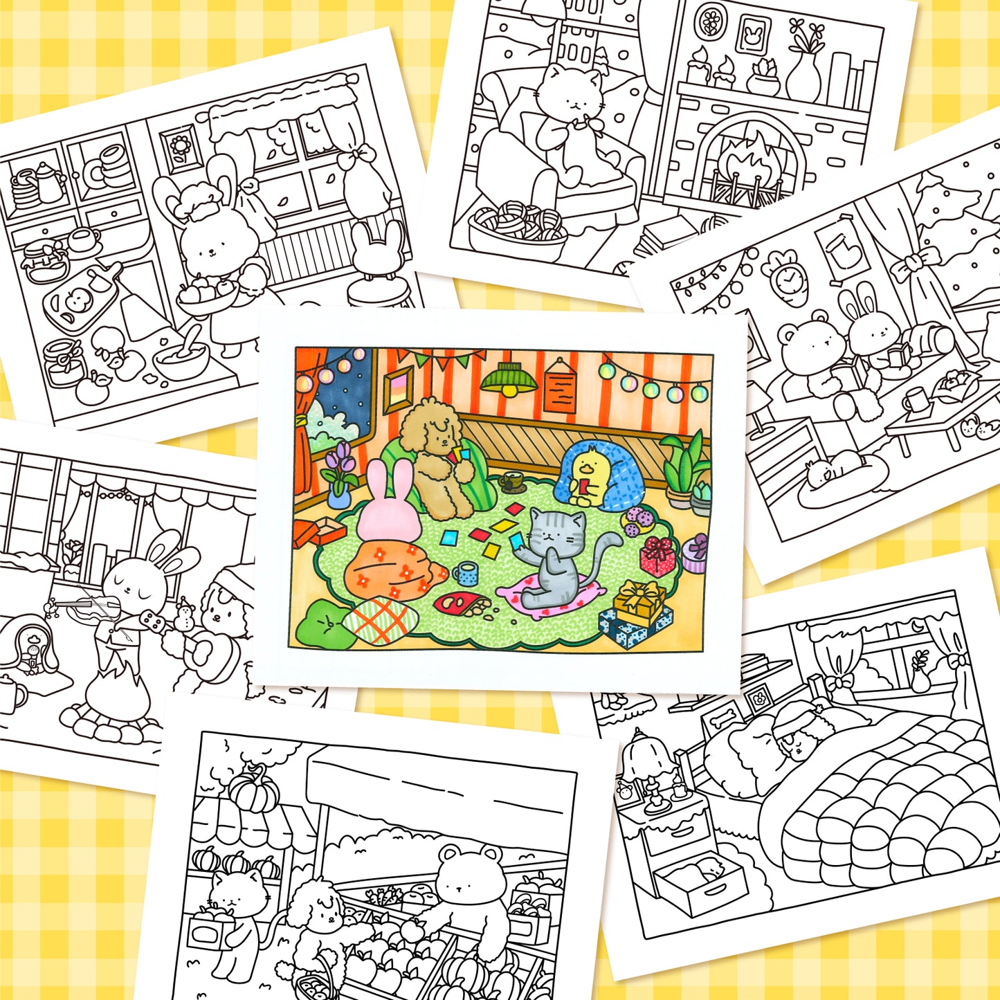LOVE LOUDER, Cute & Cozy Coloring Book:LOVELY SQUAD - Debut Collection