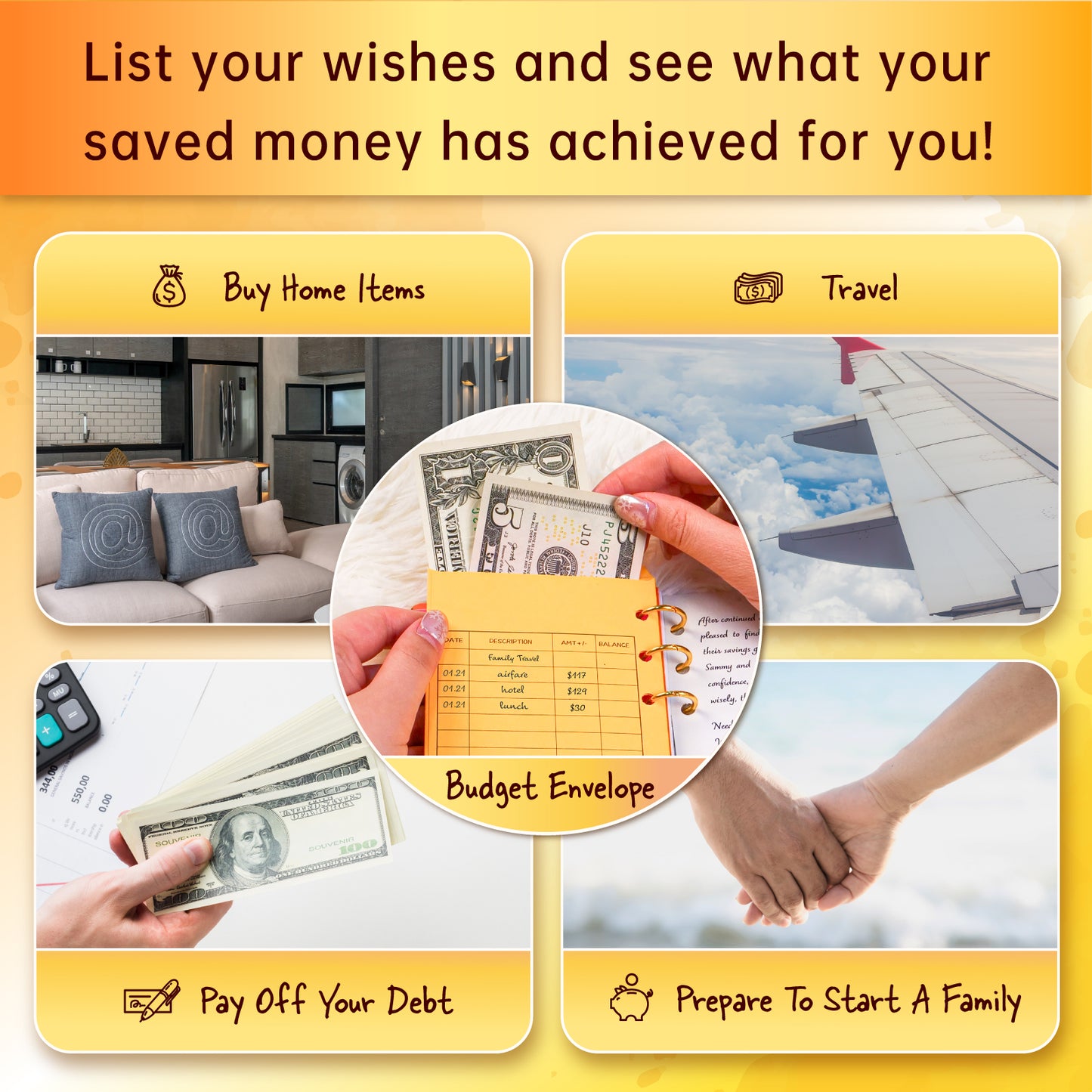 Money Saving Challenge Book 12X scratch off savings