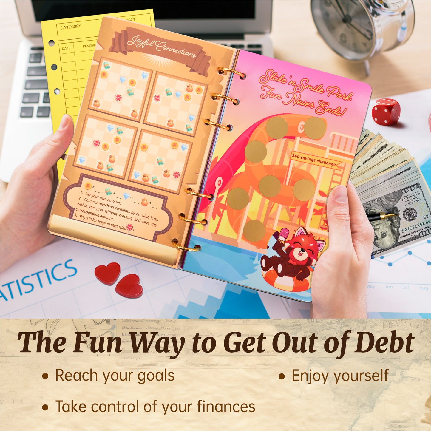 LOVE LOUDER Money Saving Challenge Book:Game On With Bamboola!