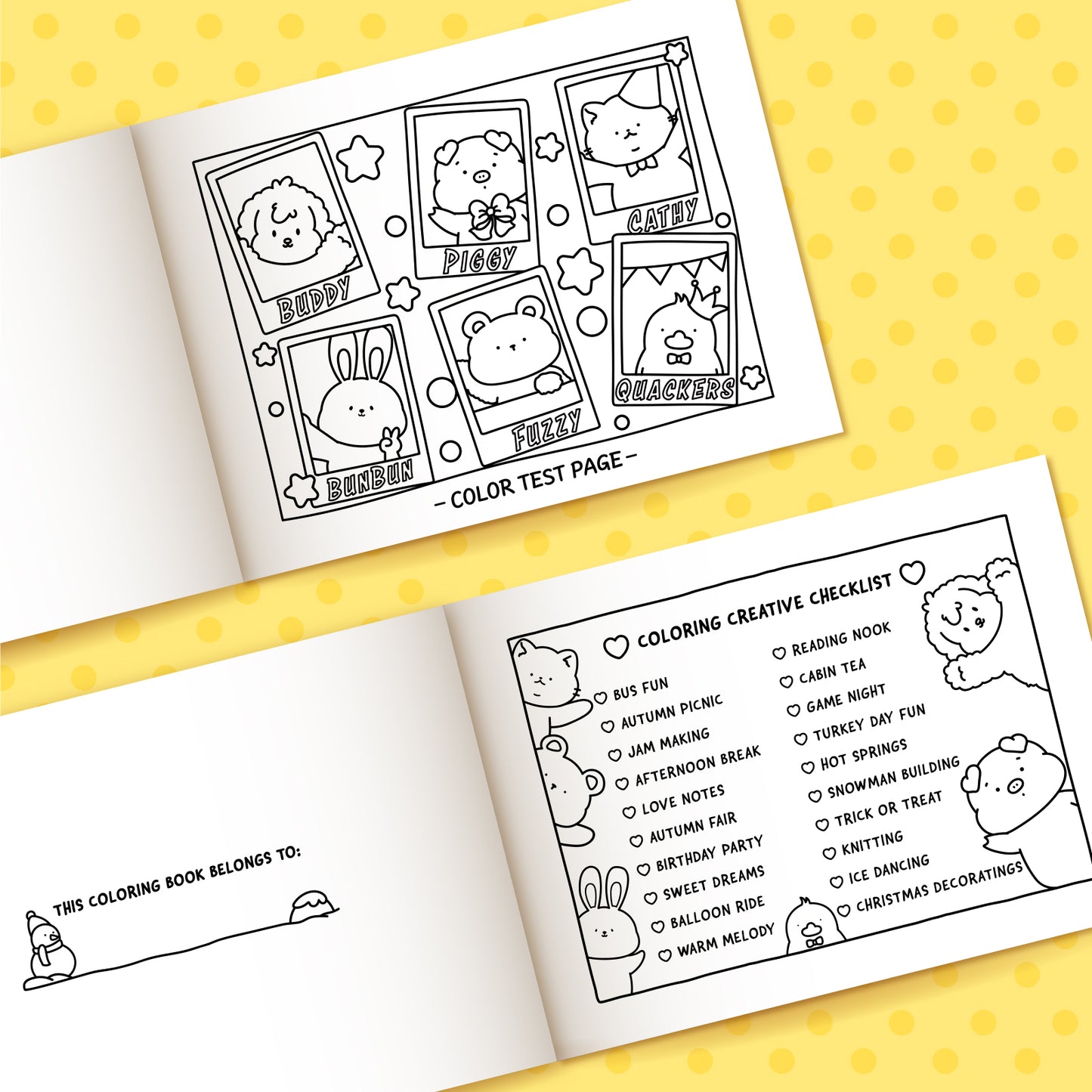 LOVE LOUDER, Cute & Cozy Coloring Book:LOVELY SQUAD - Debut Collection