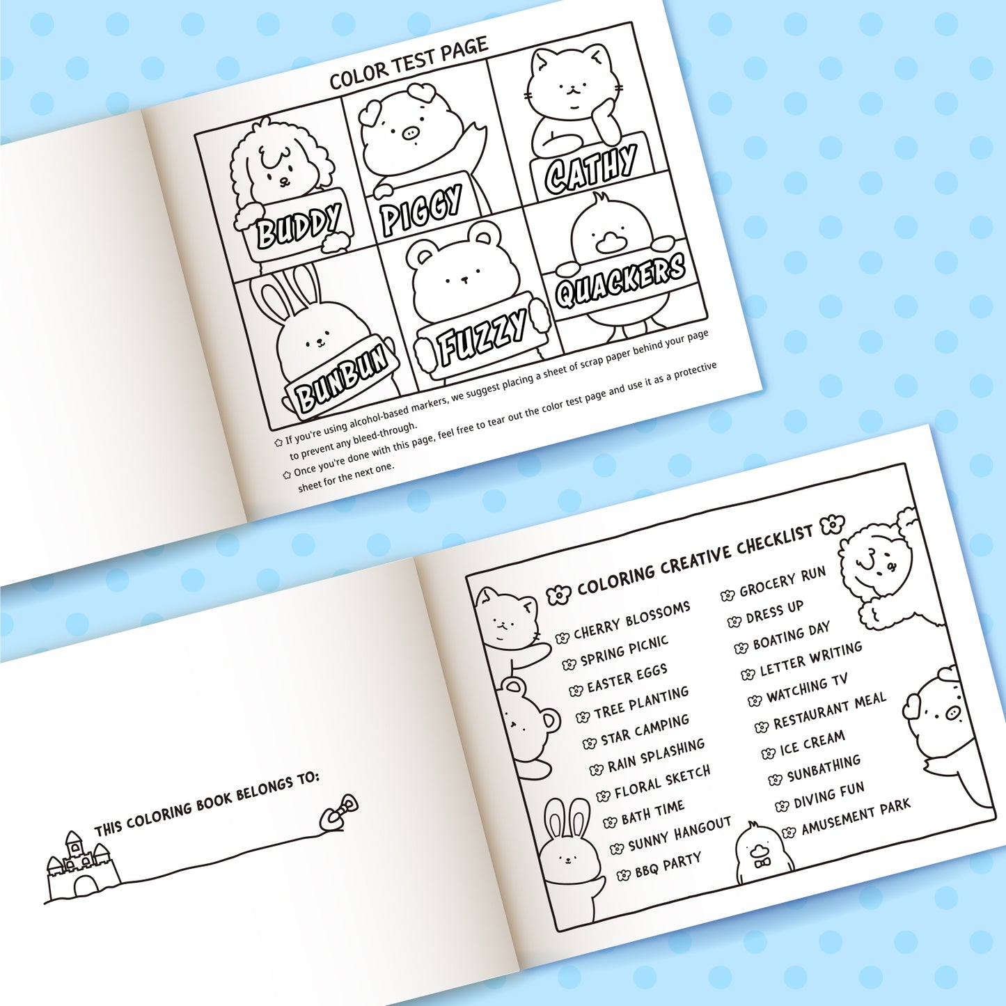 LOVE LOUDER, Cute & Cozy Coloring Book:LOVELY SQUAD - SPRING MEMORIES