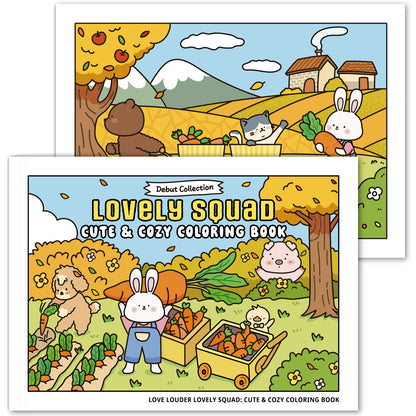 LOVE LOUDER, Cute & Cozy Coloring Book:LOVELY SQUAD - Debut Collection