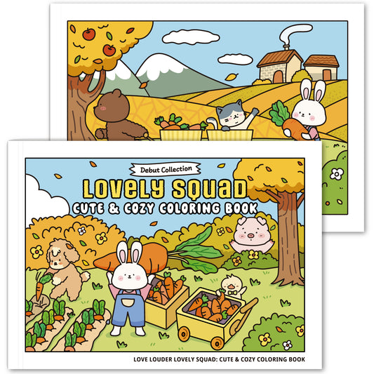 LOVE LOUDER, LOVELY SQUAD Coloring Book Cute & Cozy coloring book - Debut Collection