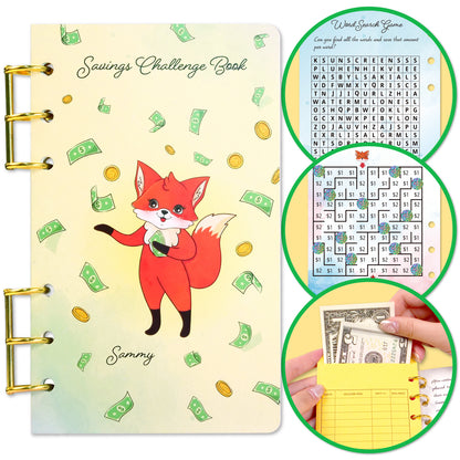 Money Saving Challenge Book 12X scratch off savings