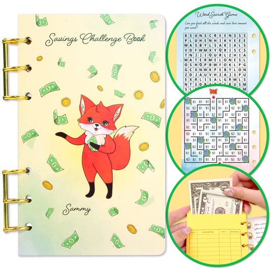 Money Saving Challenge Book 12X scratch off savings