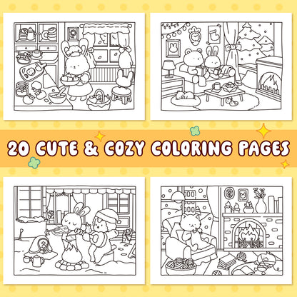 LOVE LOUDER, Cute & Cozy Coloring Book:LOVELY SQUAD - Debut Collection