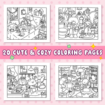 LOVE LOUDER, Cute & Cozy Coloring Book:LOVELY SQUAD: EVERYDAY JOYS