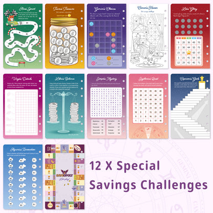 LOVE LOUDER Money Saving Challenge Book:Zodiac Saving Challenge