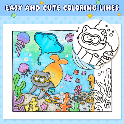 LOVE LOUDER, Cute & Cozy Coloring Book:LOVELY SQUAD - SPRING MEMORIES