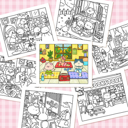 LOVE LOUDER, Cute & Cozy Coloring Book:LOVELY SQUAD: EVERYDAY JOYS