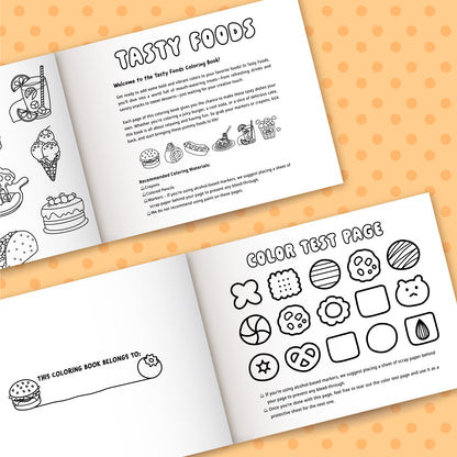 LOVE LOUDER, Easy & Blod Coloring Book:TASTY FOODS