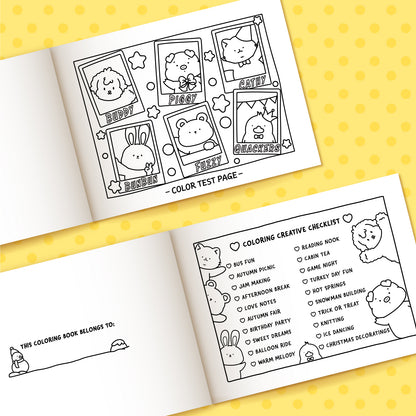 LOVE LOUDER, Cute & Cozy Coloring Book:LOVELY SQUAD - Debut Collection