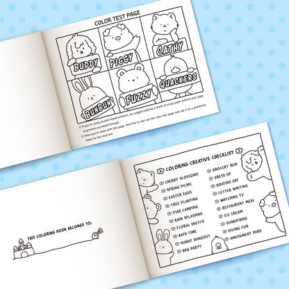LOVE LOUDER, Cute & Cozy Coloring Book:LOVELY SQUAD - SPRING MEMORIES