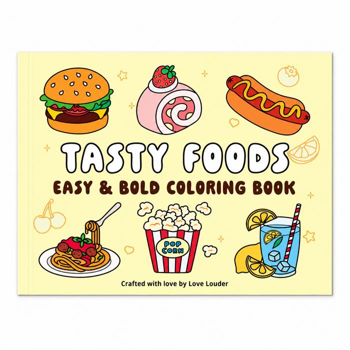 Tasty Foods Coloring Book